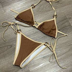 Size Small Tan Brown Bikini